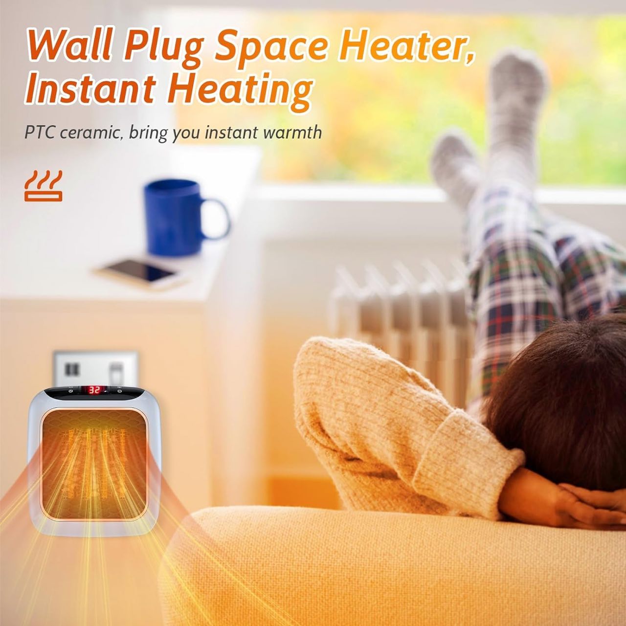 Mini Ceramic Heater Quiet and Space Saving