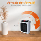Mini Ceramic Heater Quiet and Space Saving